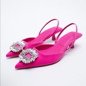 Zara embellished shoes